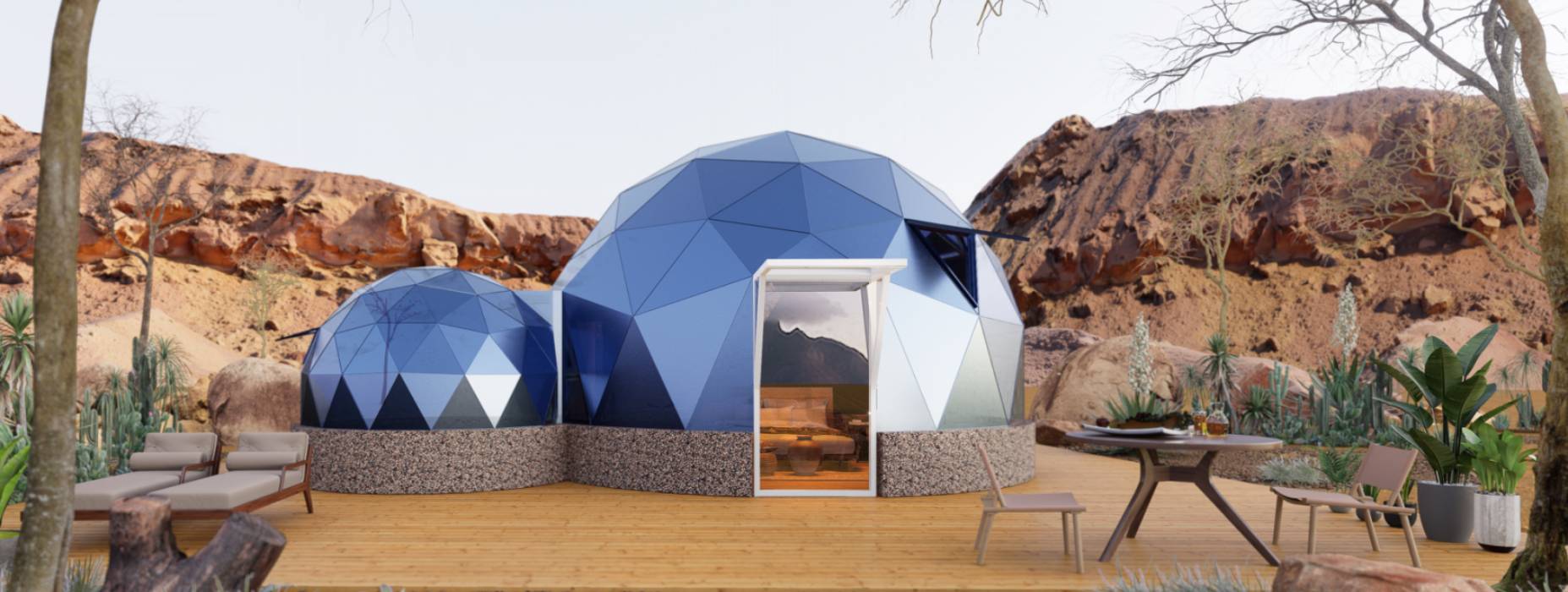 武陵源区球形智能光伏玻璃星空房